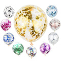 Globo Relleno Confetti Colores x 12