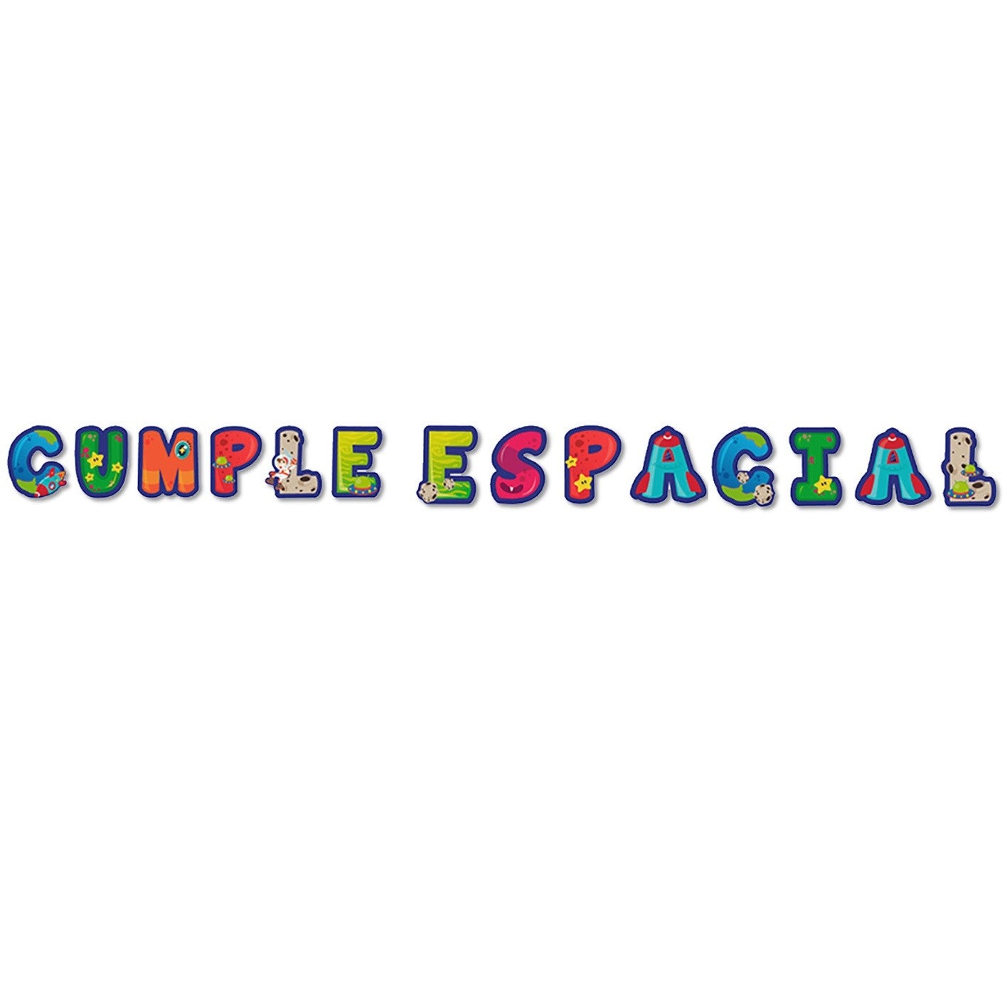 Guirnalda Cumple Espacial