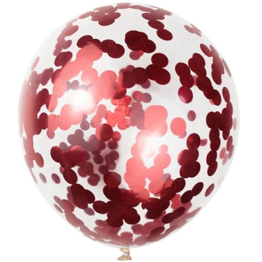 Globo Relleno Confetti Colores x 12