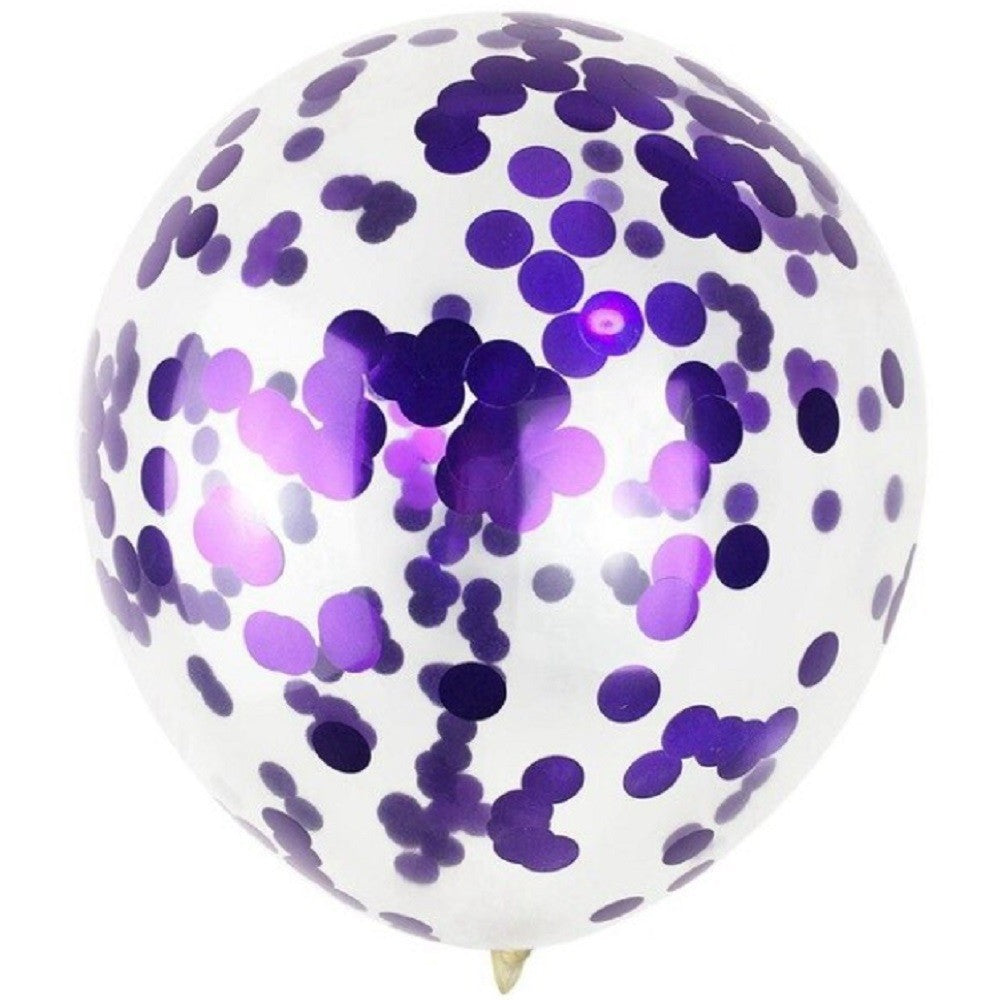 Globo Relleno Confetti Colores x 12