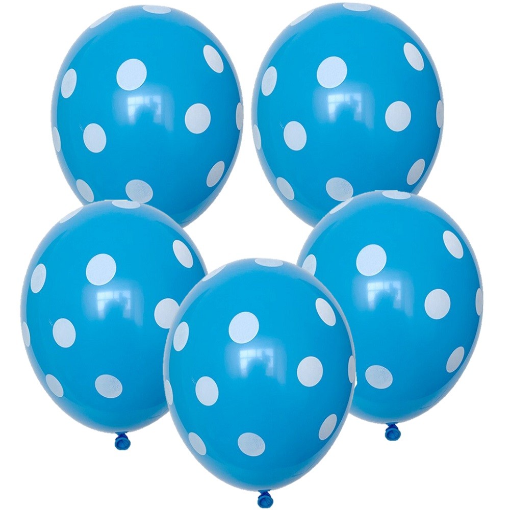 Globo Lunares Colores x 12