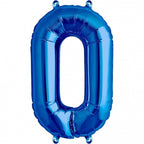 Globo Metálico Números Azul
