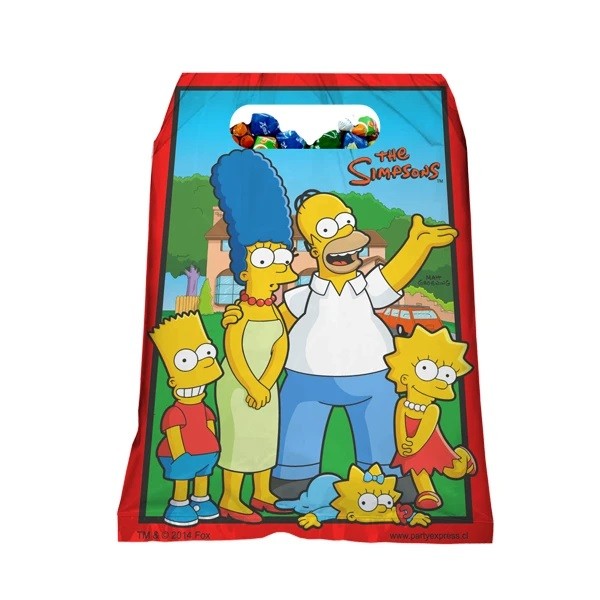 Bolsita Dulces Cumpleaños Simpsons x 6