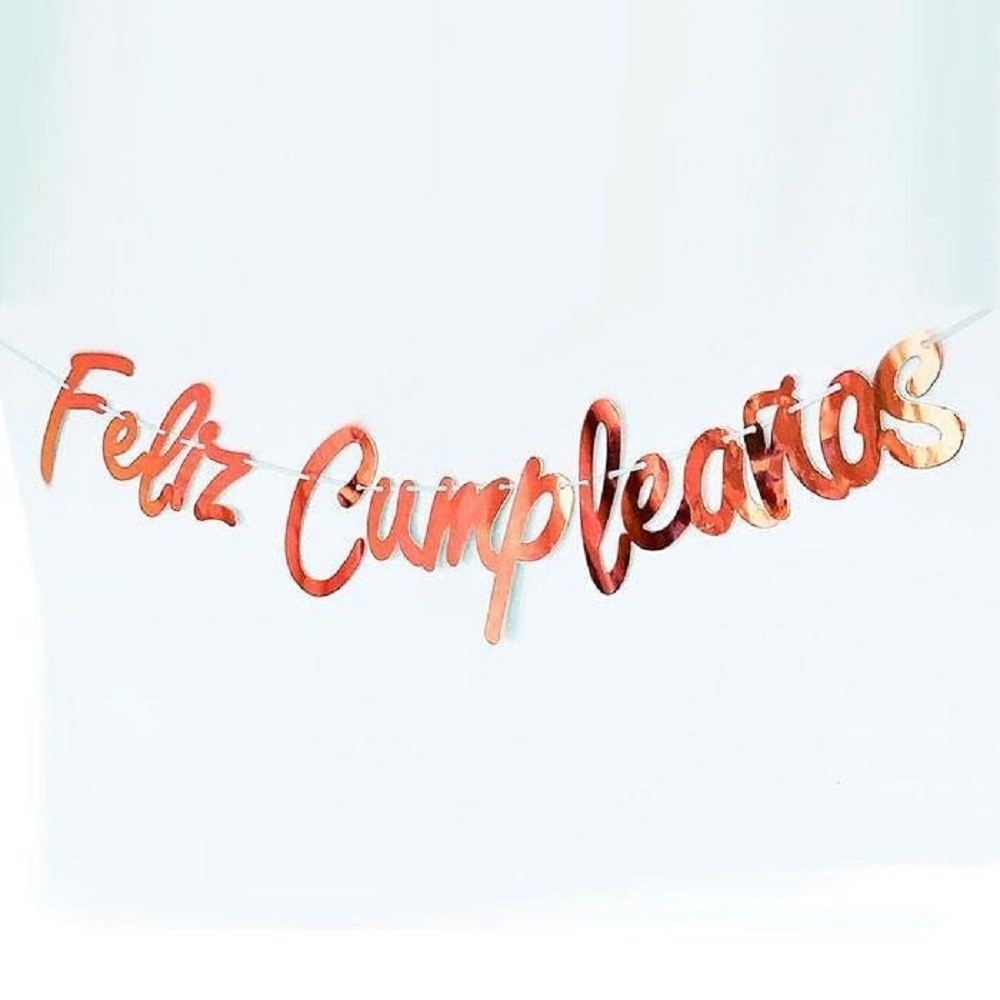 Guirnalda Feliz Cumpleaños Cursivo
