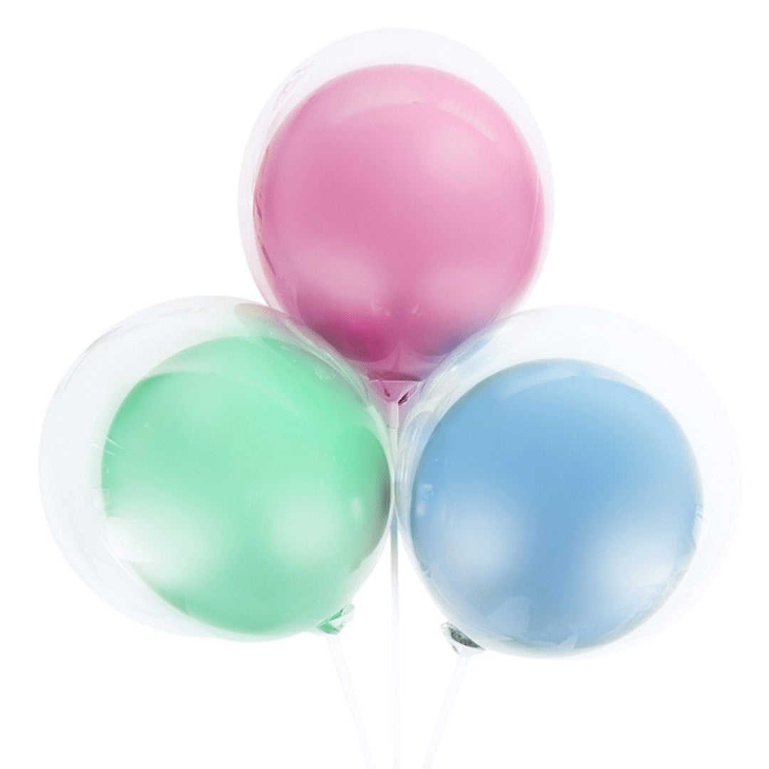 Globos Traslúcidos Pastel x 6