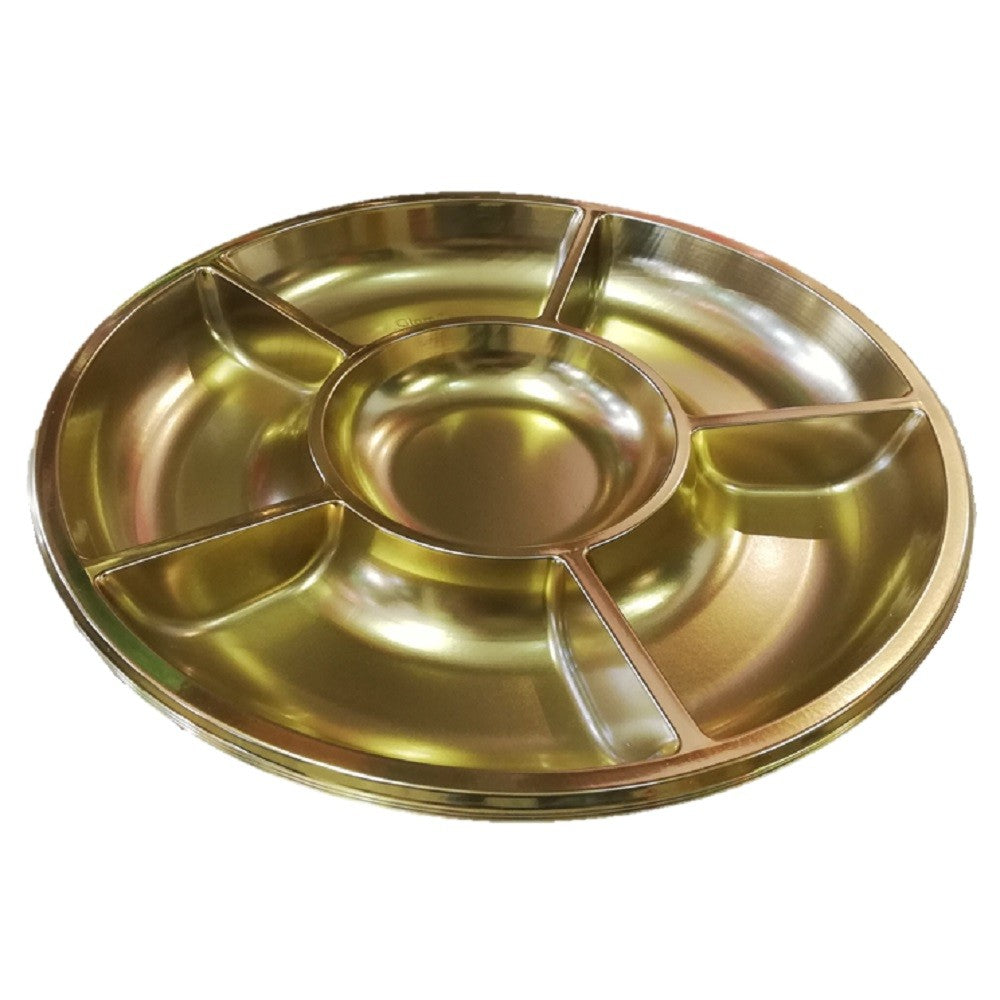 Bandejas Cromo Circular con Divisiones x 3