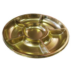 Bandejas Cromo Circular con Divisiones x 3