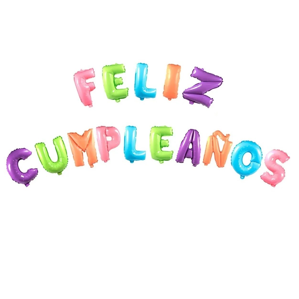 Globo Metálico Feliz Cumpleaños Colores