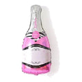 Globo Metálico Botella Champaña Rosada