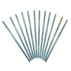 Bombilla de Papel Iridiscente x 12