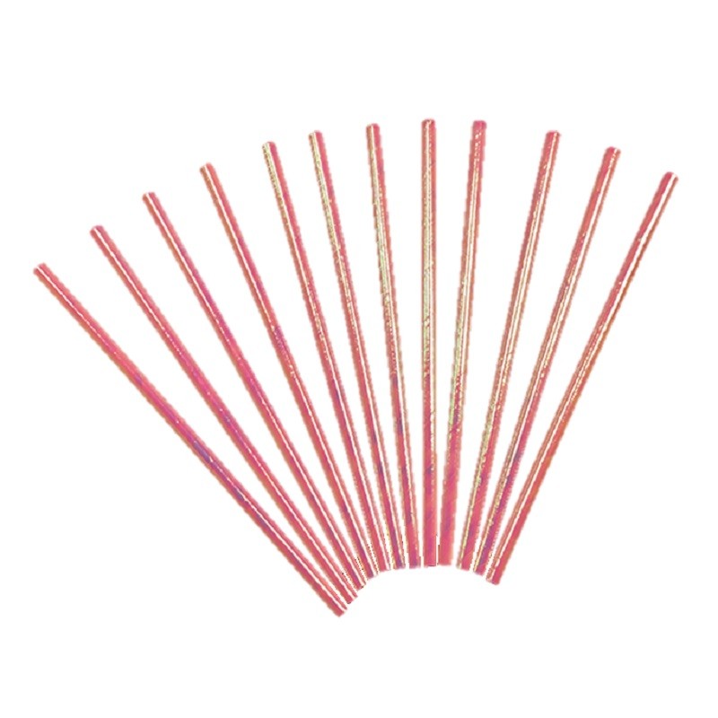 Bombilla de Papel Iridiscente x 12