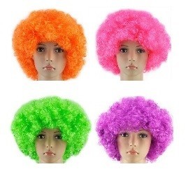 Peluca Afro Fluor