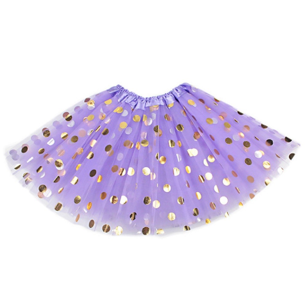 Falda Tutu Lunares Dorados