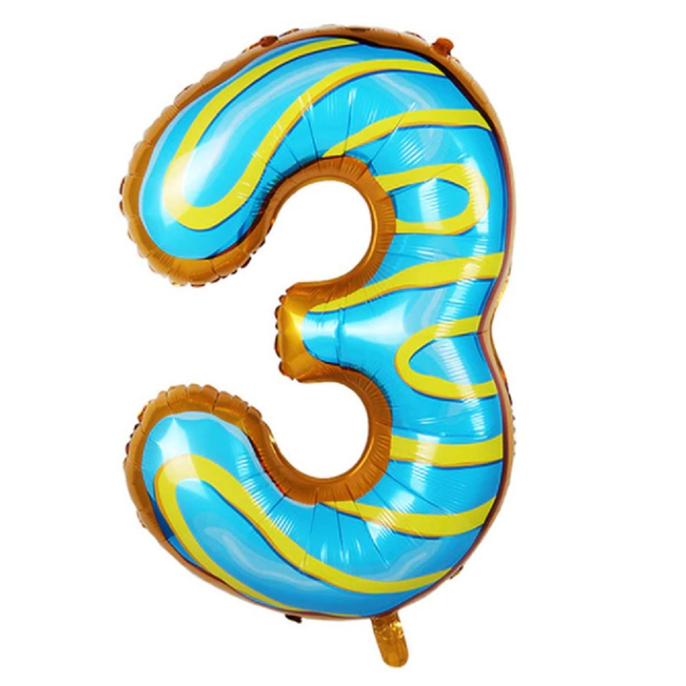 Globo Metálico Número Donas