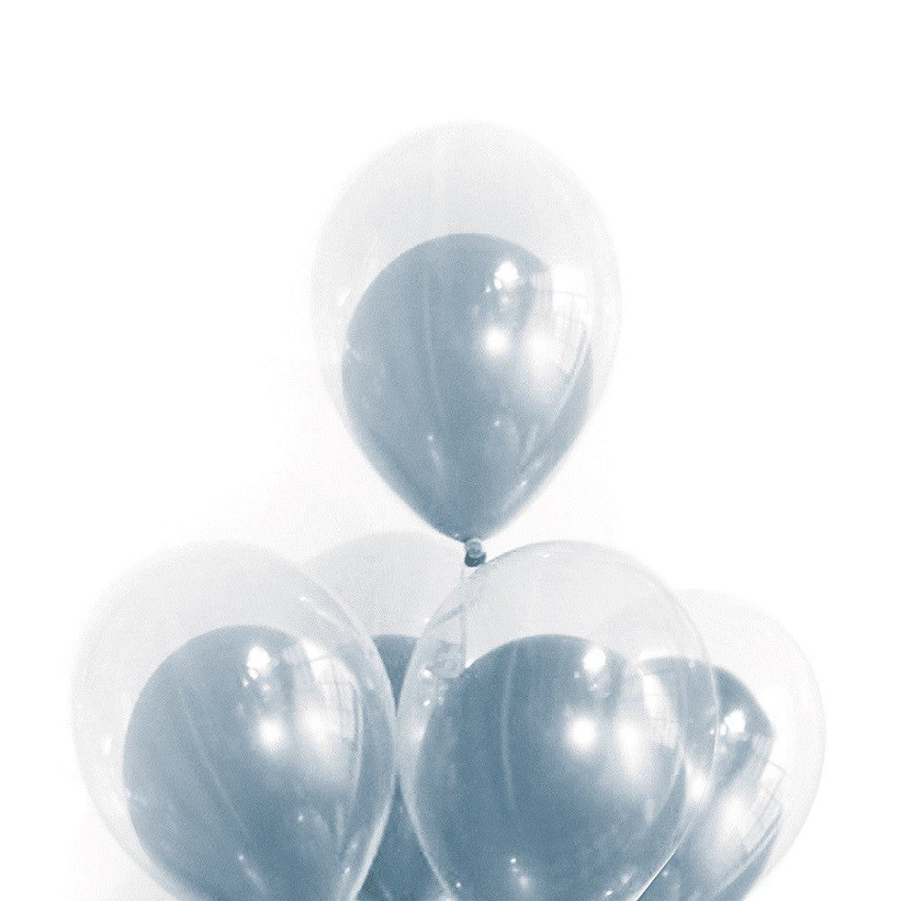 Globos Doble Traslucidos Metalizado x 6