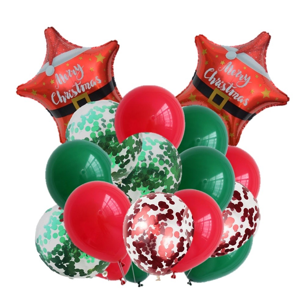 Set Globos Navidad Estrella