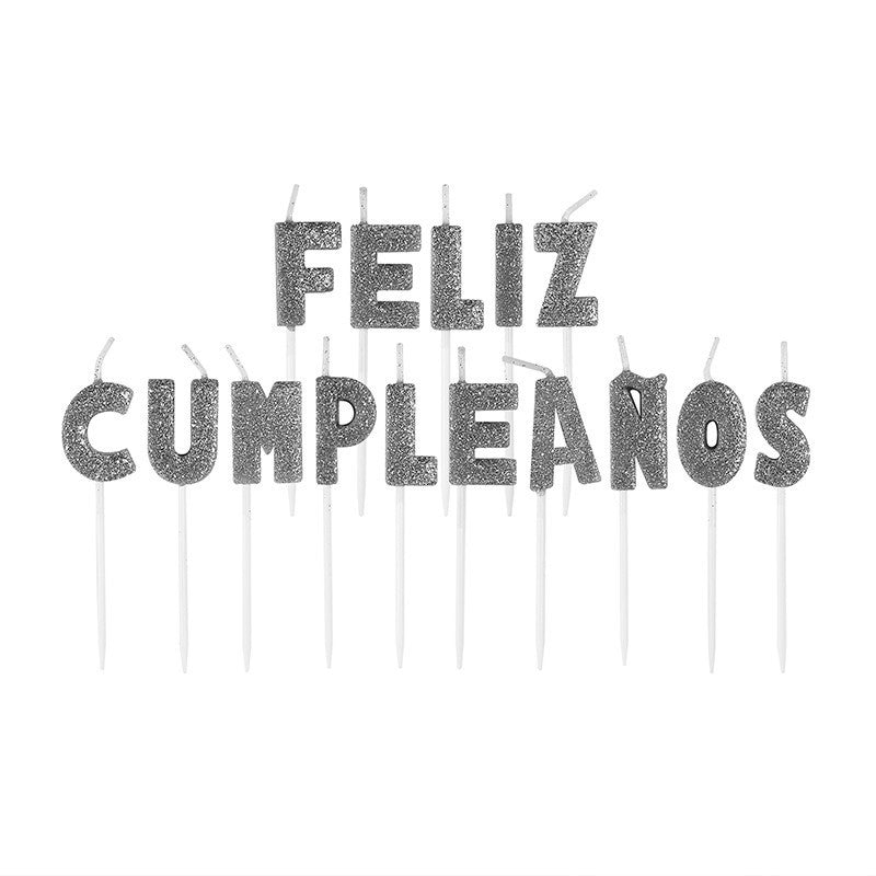 Vela Feliz Cumpleaños Glitter