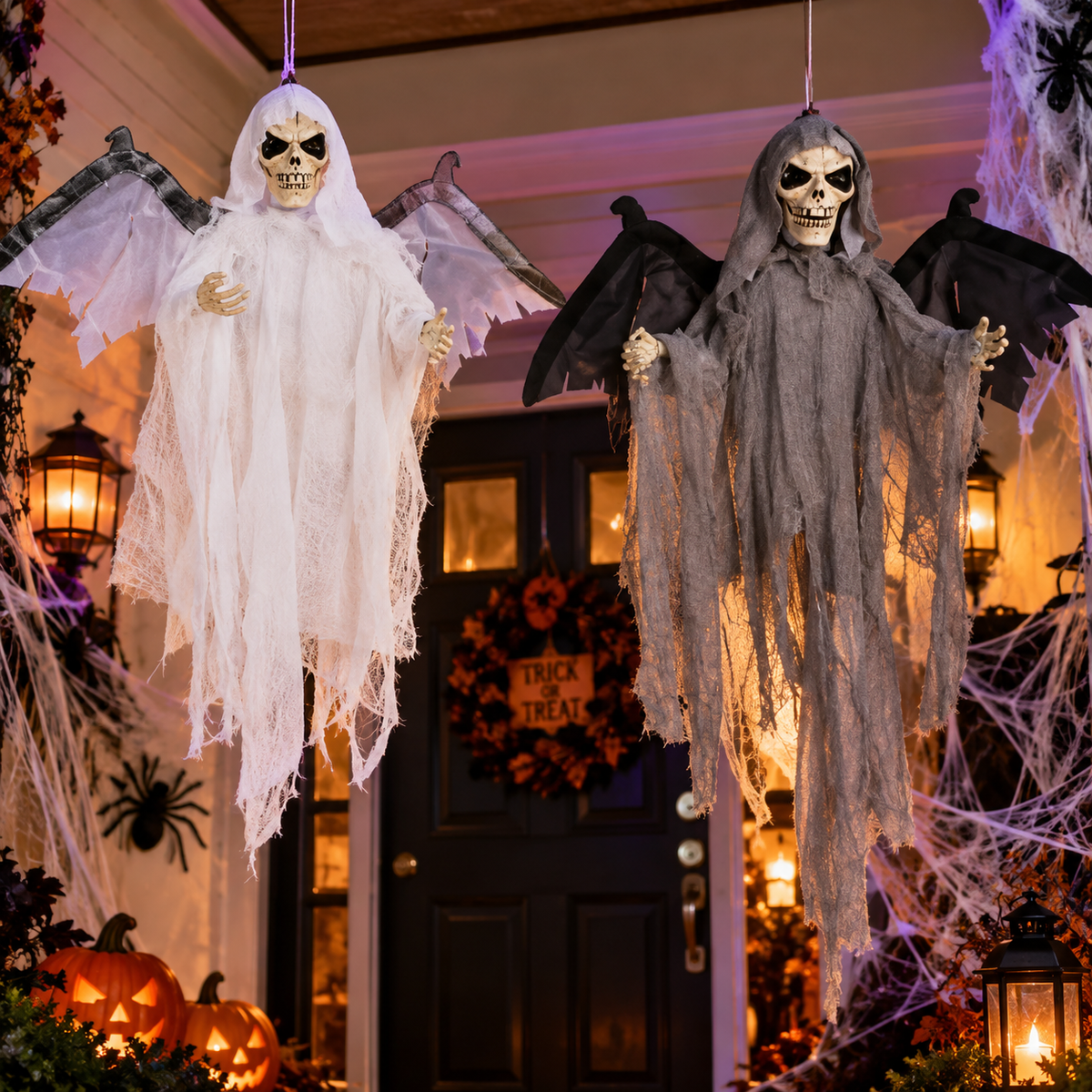 Fantasma con Ala Sonido y Movimiento Halloween