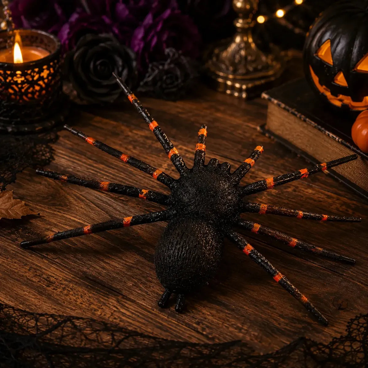 Araña Halloween 23 cm