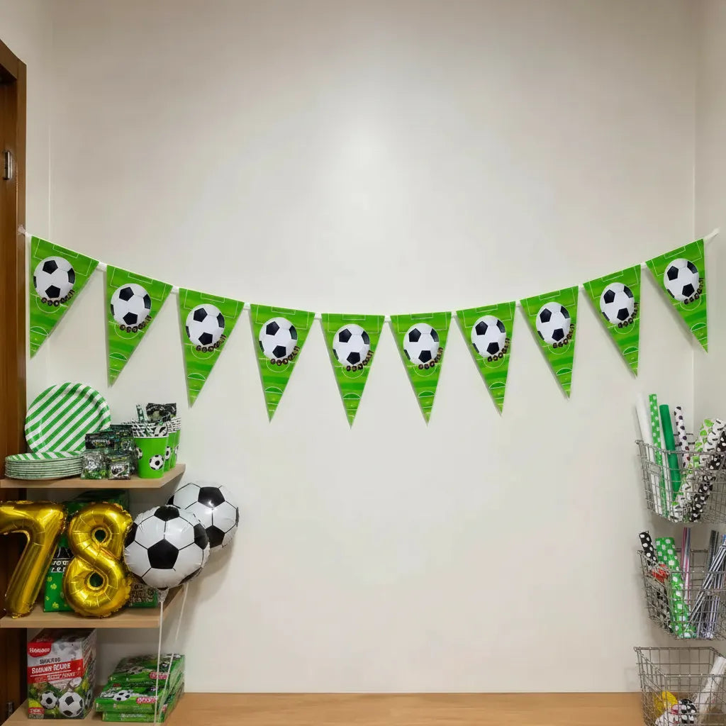 Pack Decoración Cumpleaños Fútbol para 6 Personas