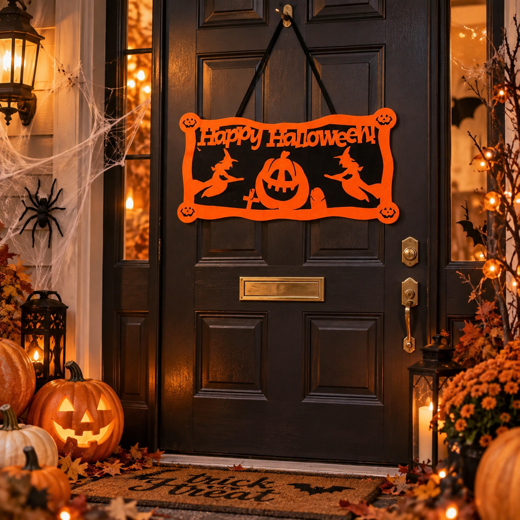 Banner Decoración Happy Halloween