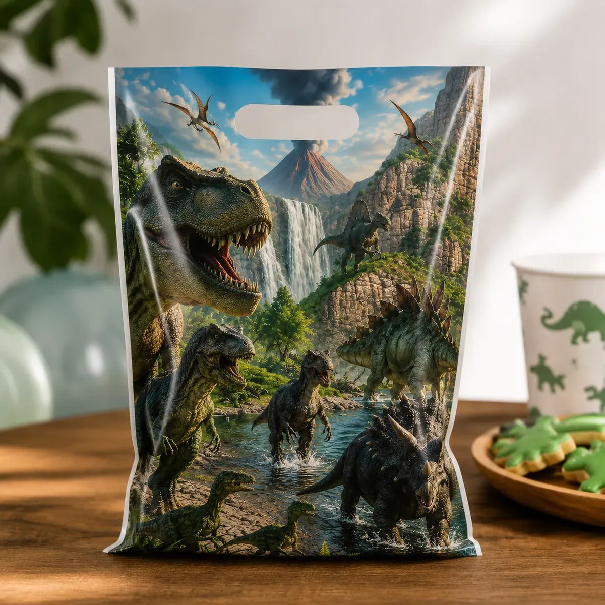 Pack Decoración Cumpleaños Dinosaurio para 36 Personas