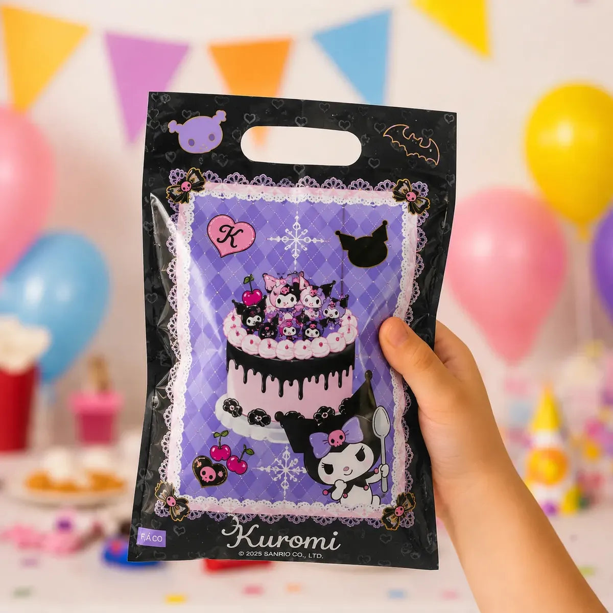 Pack Decoración Cumpleaños Kuromi para 36 Personas