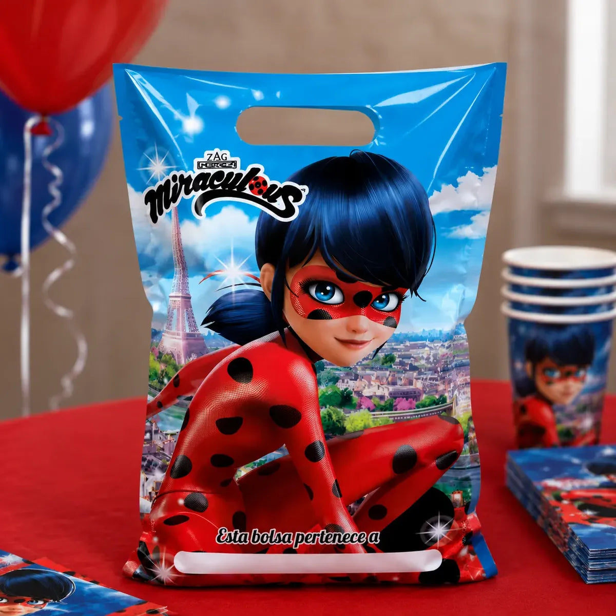 Pack Decoración Cumpleaños Ladybug para 36 Personas