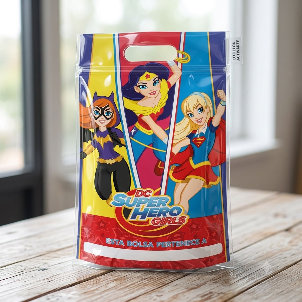 Pack Decoración Cumpleaños Super Hero Girls para 30 Personas