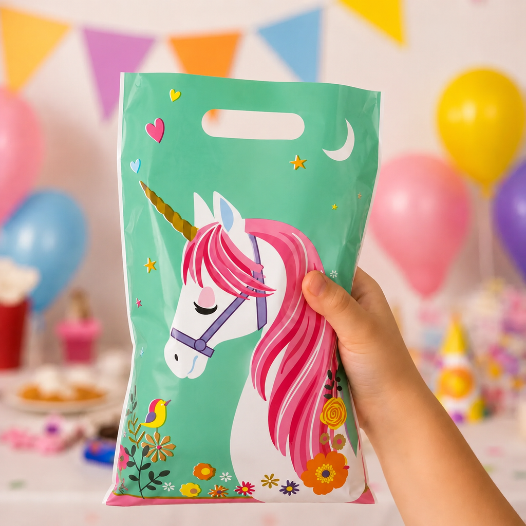 Pack Decoración Cumpleaños Unicornio Encantado para 12 Personas