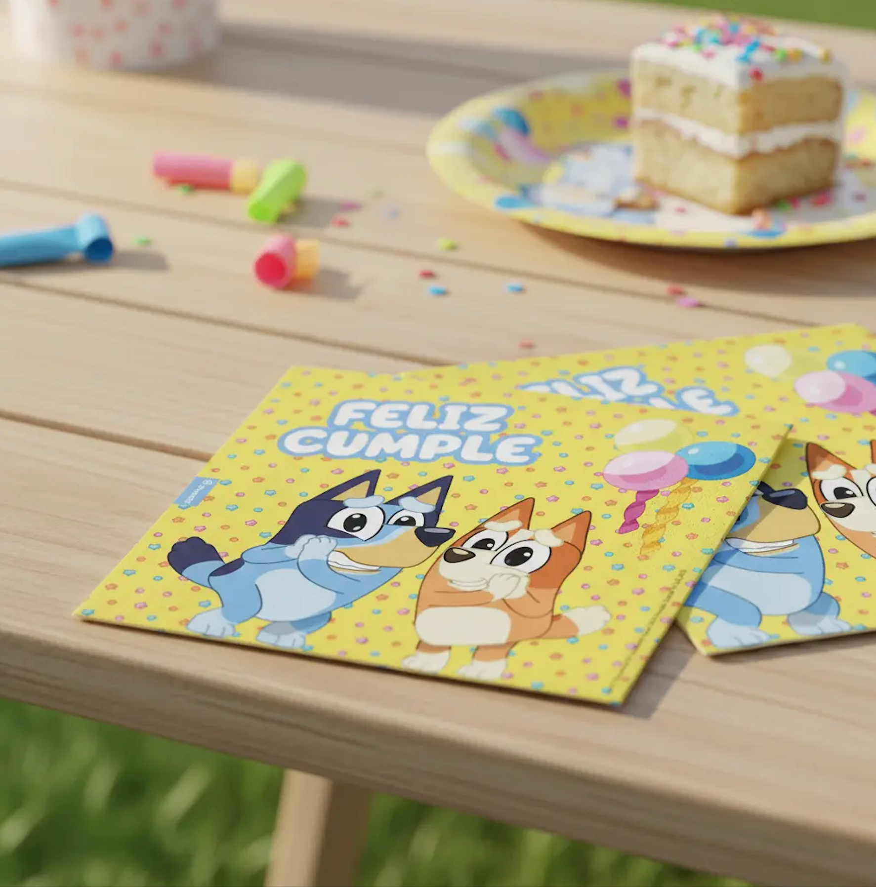 Pack Decoración Cumpleaños Bluey para 12 Personas