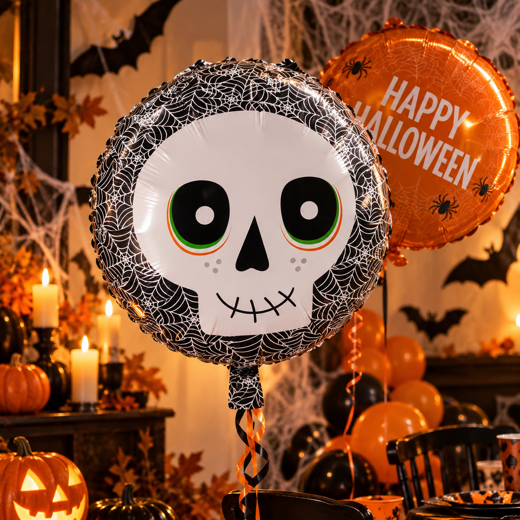 Globo Metálico Halloween Calavera
