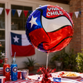Globo Metálico Viva Chile 18 Pulgadas Fiestas Patrias