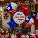 Set Globos Metálicos Feliz 18 Fiestas Patrias Chile