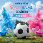 Pelota de Fútbol para Revelación de Género | Cotillón Activarte