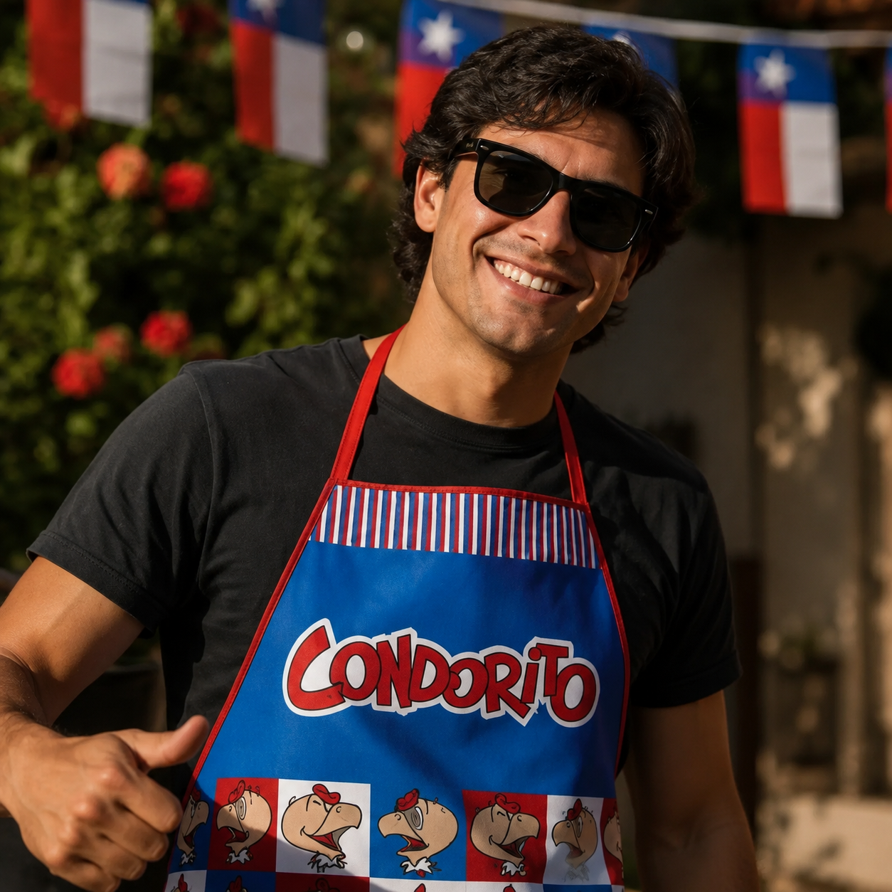 Delantal Pechera Dieciochera Condorito Fiestas Patrias Chile