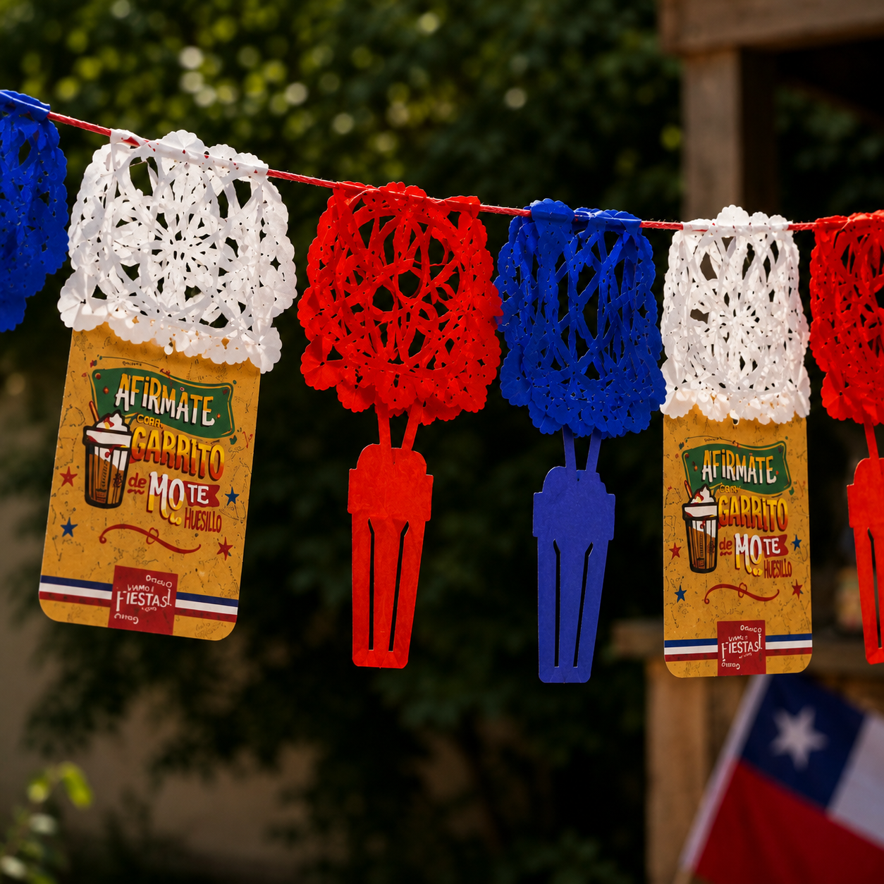 Guirnalda Terremoto Fiestas Patrias Chile