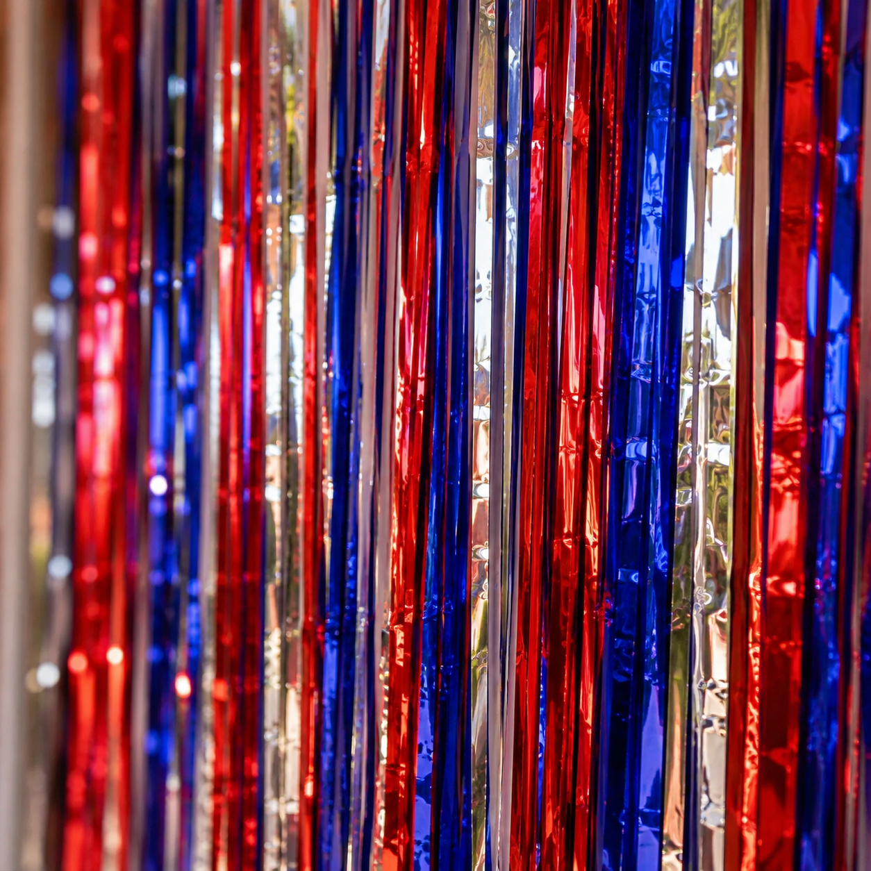 Guirnalda Cortina Metálica Tricolor Fiestas Patrias Chile