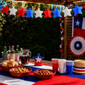 Guirnalda Estrellas Tricolor Chile Fiestas Patrias
