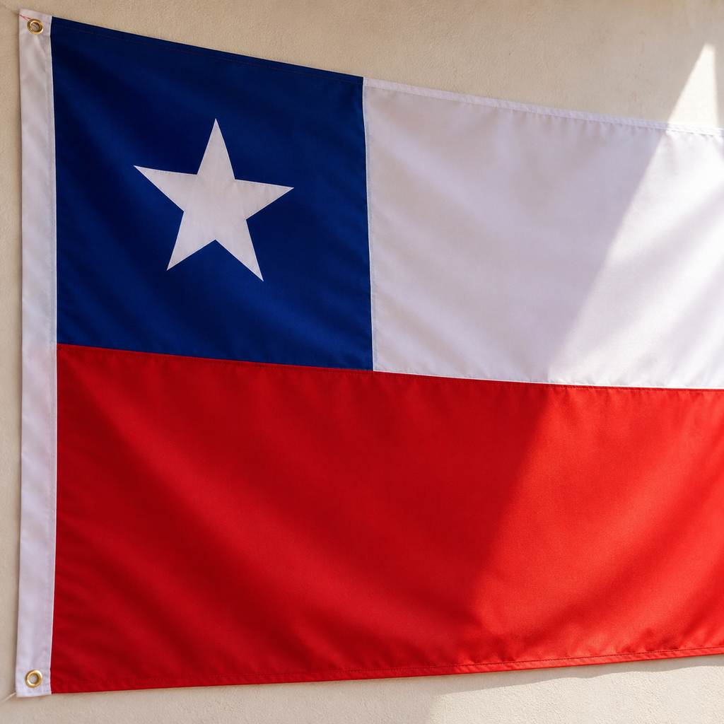 Bandera de Chile 60 x 90 cm Fiestas Patrias