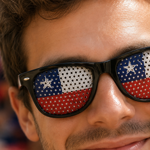 Anteojos Bandera de Chile Fiestas Patrias
