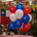 Set 12 Globos Látex Feliz 18 Tricolor Fiestas Patrias