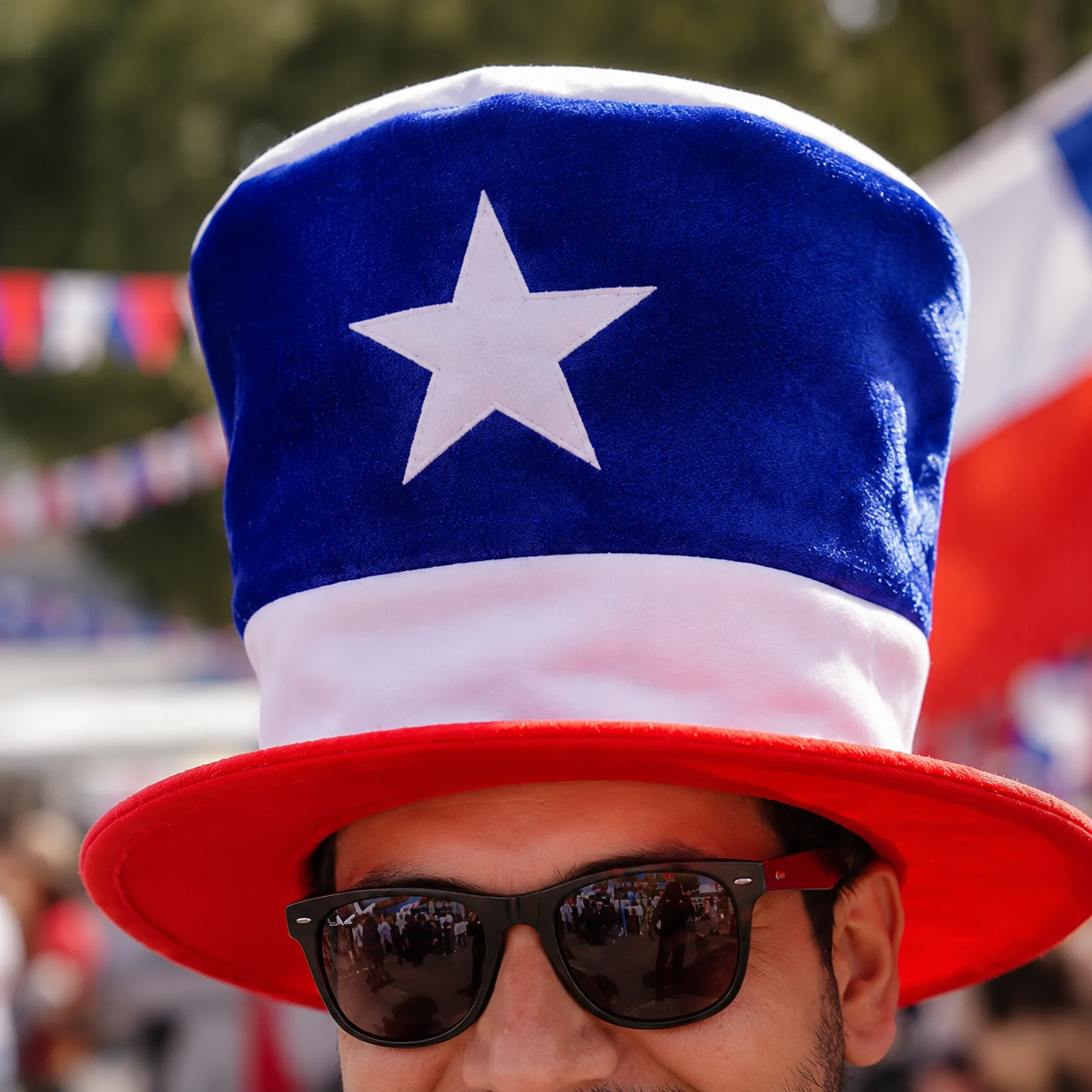 Gorro Galera Tricolor Chile Fiestas Patrias
