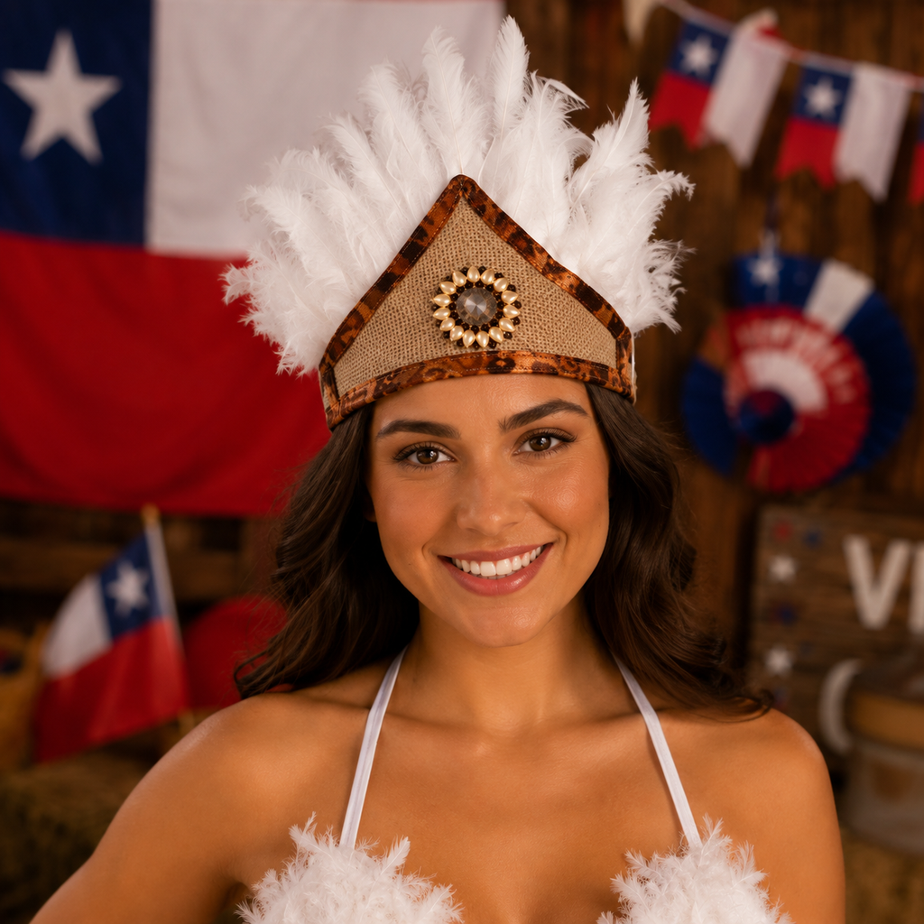 Traje Pascuense 3 Piezas Fiestas Patrias Adolescente y Adulto