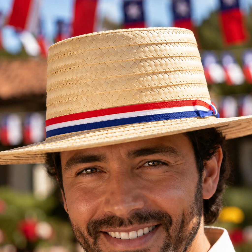 Chupalla Huaso Adulto 20 cm Fiestas Patrias