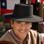 Sombrero Huaso Adulto Negro Fiestas Patrias Chile