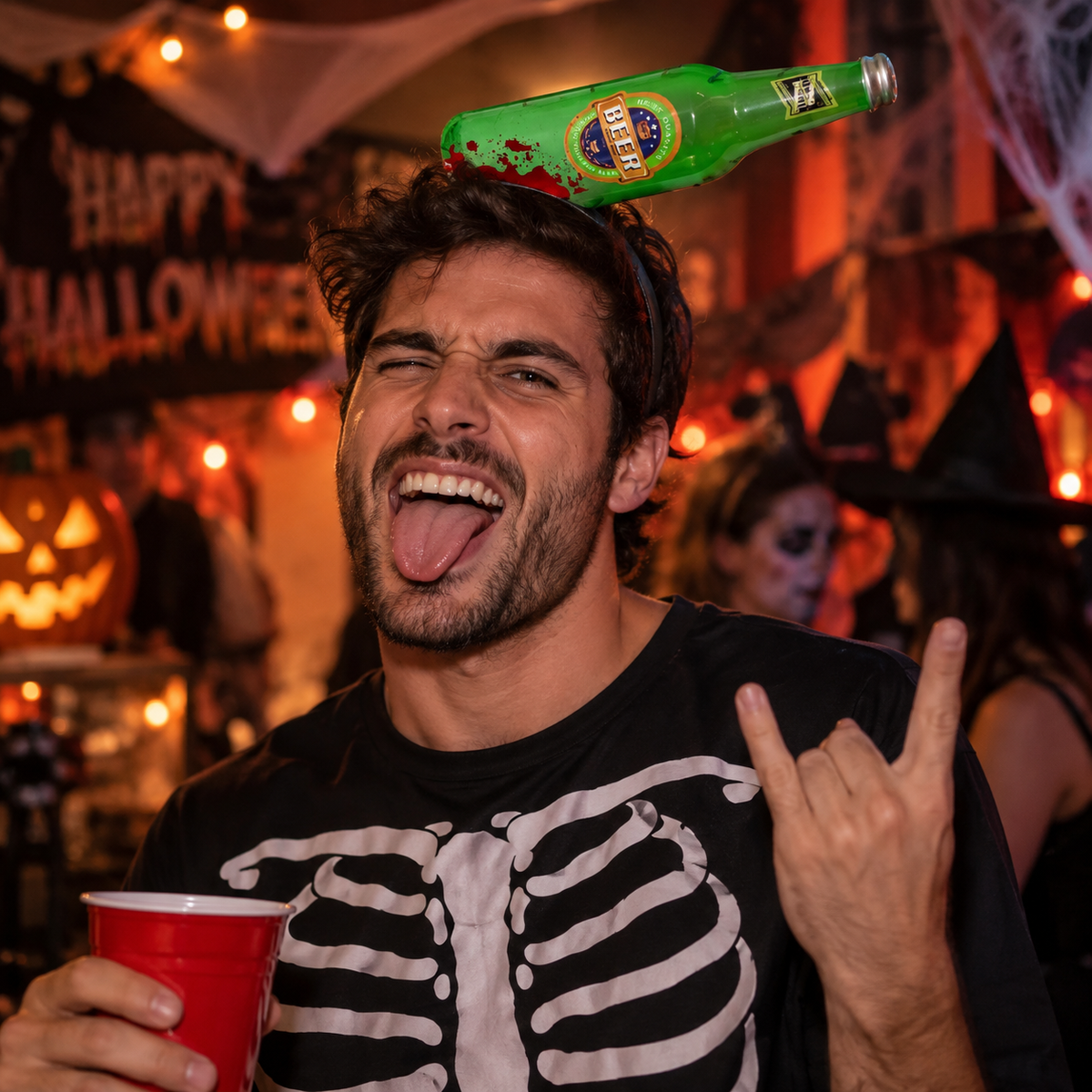 Cintillo Botella Halloween