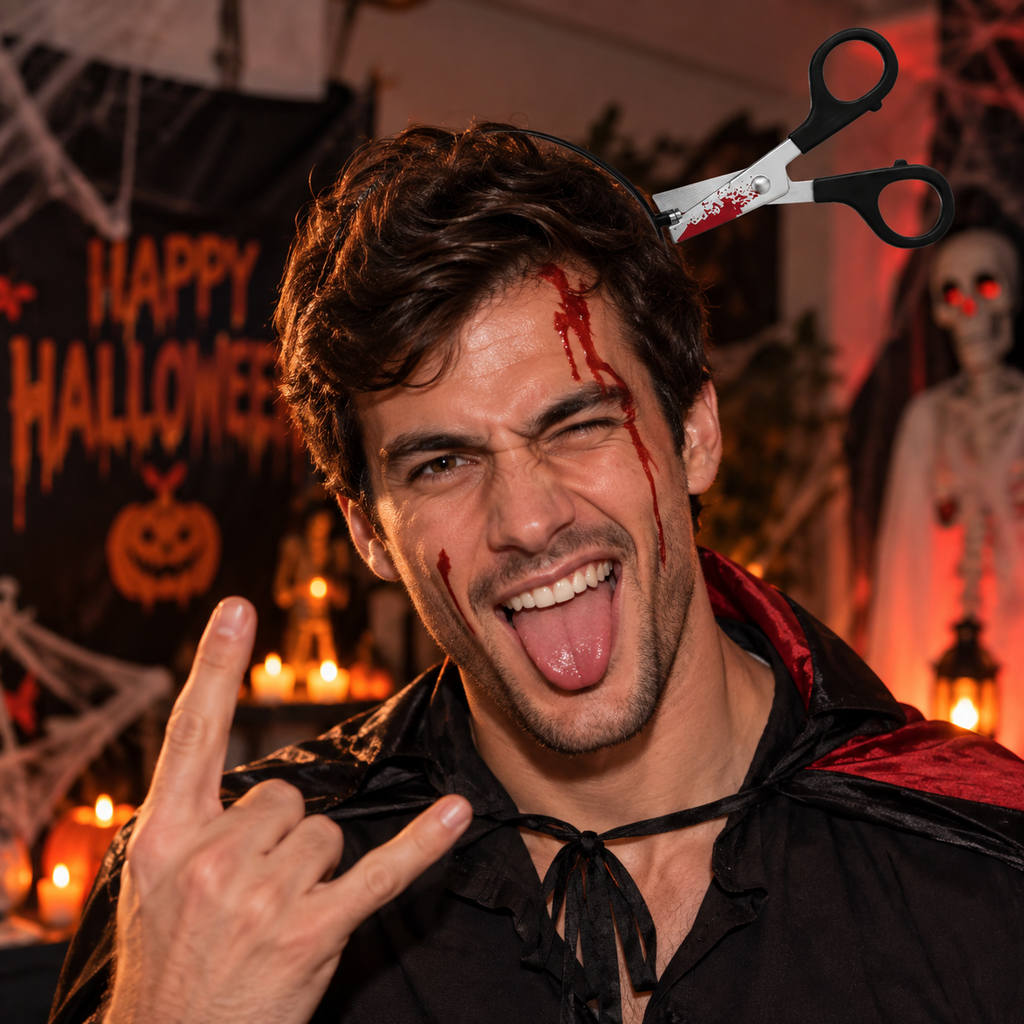 Cintillo Tijeras Halloween
