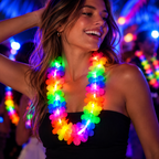Collar Flores Flúor Led