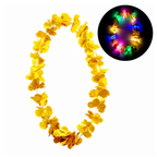 Collar Flores Dorado Led
